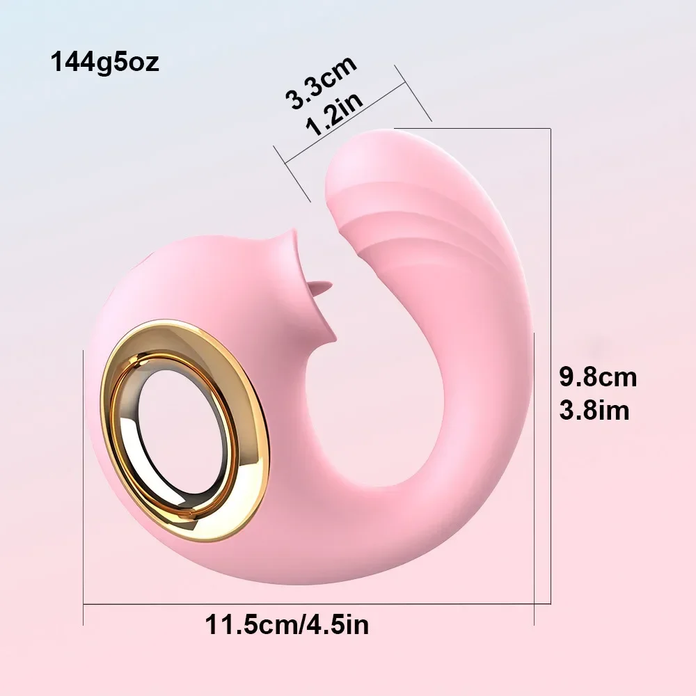 هزاز قوي لعق اللسان للنساء الحلمات البظر محفز G بقعة دسار مدلك النشوة الجنسية للإناث الكبار الجنس لعب #6