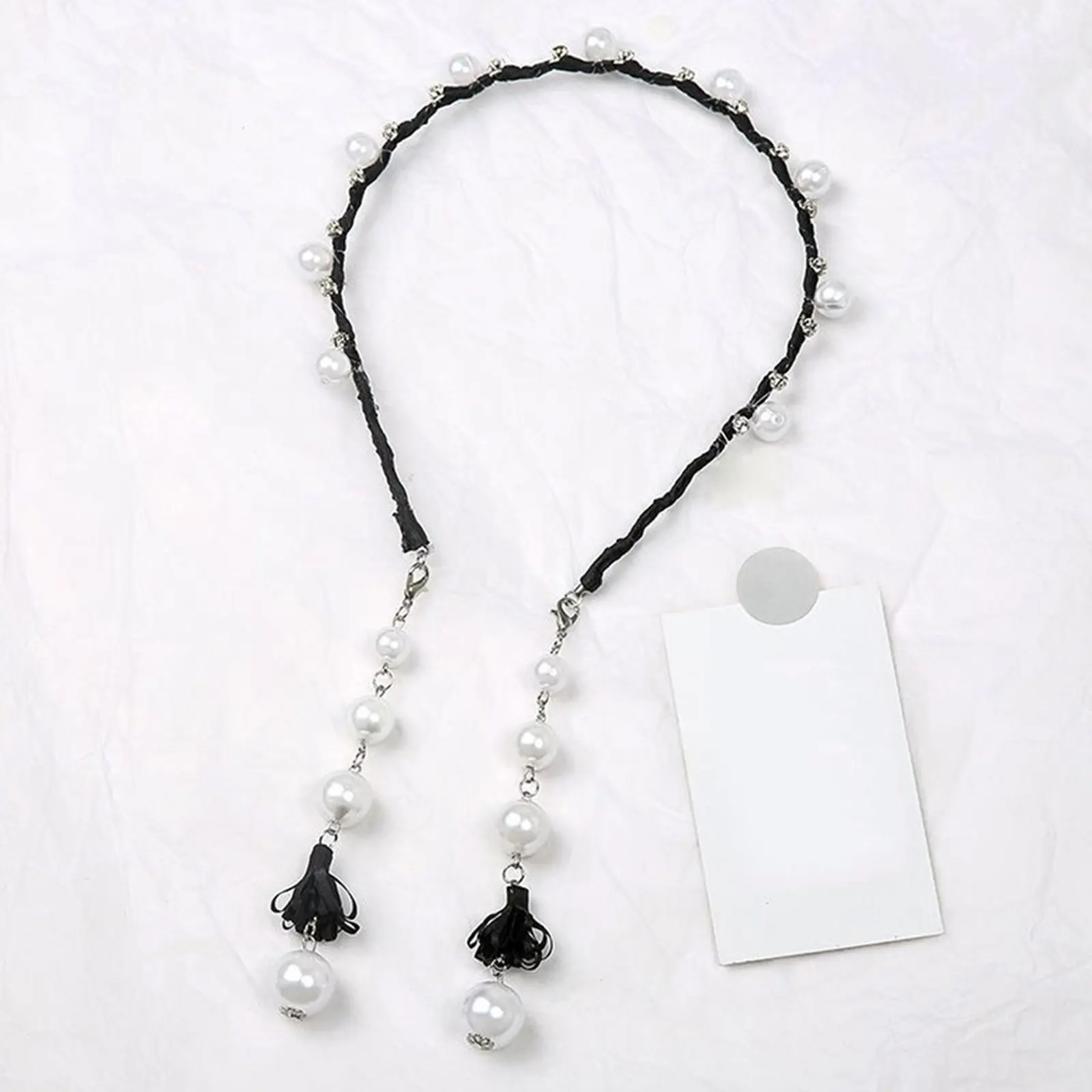 

3Pcs Kids Pearls Tassel Headband Made of Quality Materials Soft No Damage to Hair Elegant Hair Styling Accessory for Girls