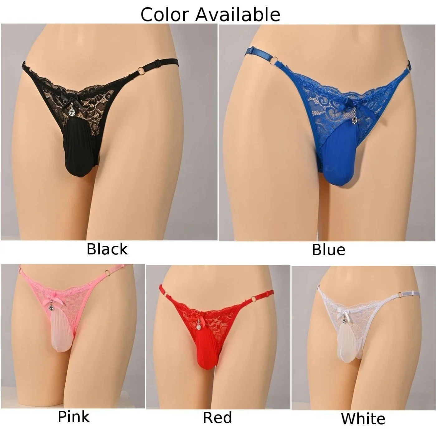 Mens Sissy G-String Briefs Low Waist Pouch Panties Mesh See Through Underwear T-Back Stretch Underpants Gays Exotic Lingerie