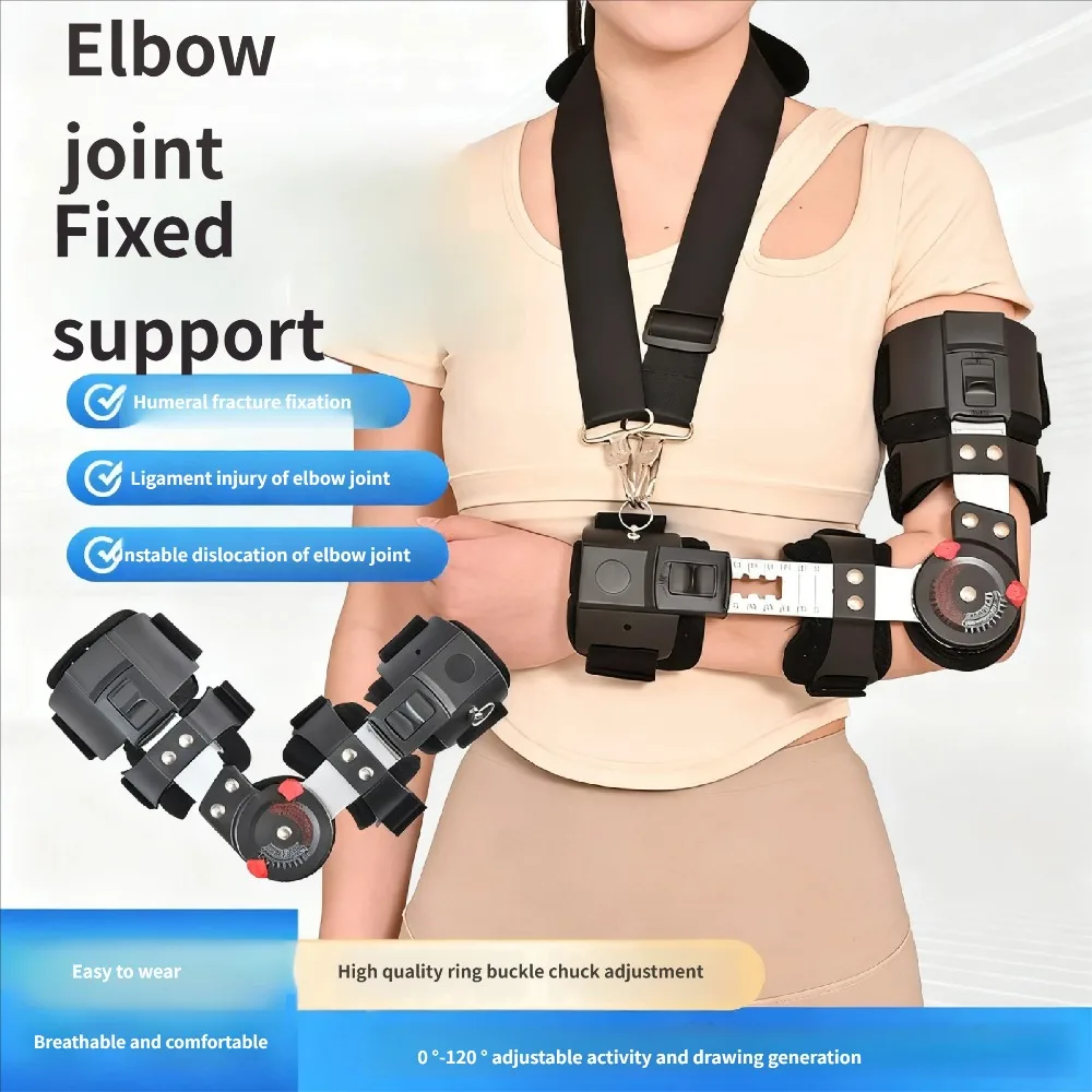 

Elbow joint fixation brace ROM hinged Shoulder Arm Sling Forarm Braces Support Splint Orthosis