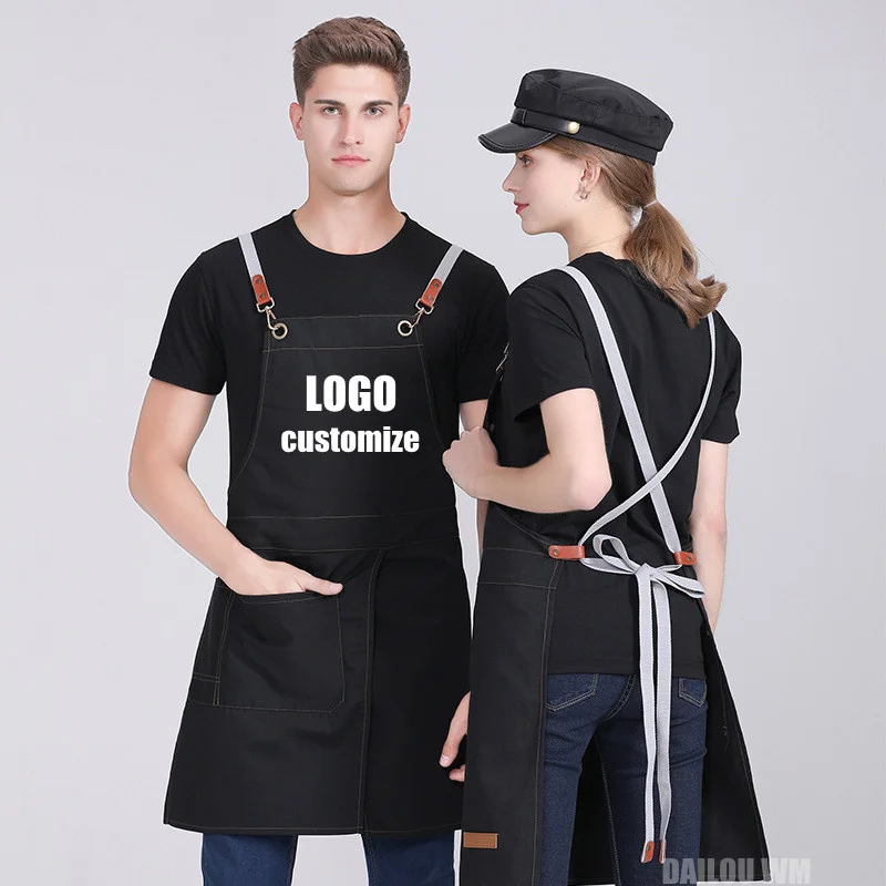 

Kitchen Apron with custom , barber, pet shop, cafe, restaurant, chef scarf, painter, barber, anti dirt and waterproof