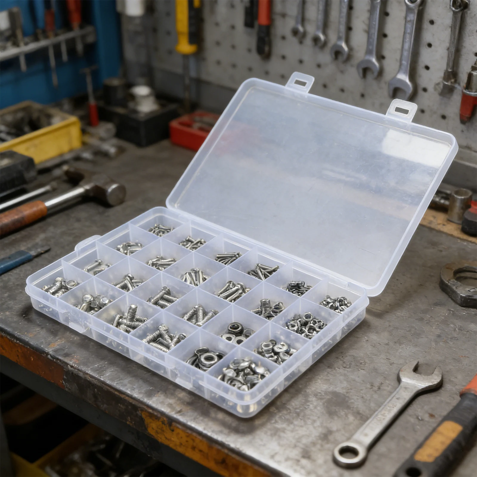 For DIY Repair Silver Stainless Hex Screws Complete Hardware Set Hand Tool Set Socket Head Cap Hex Socket Head