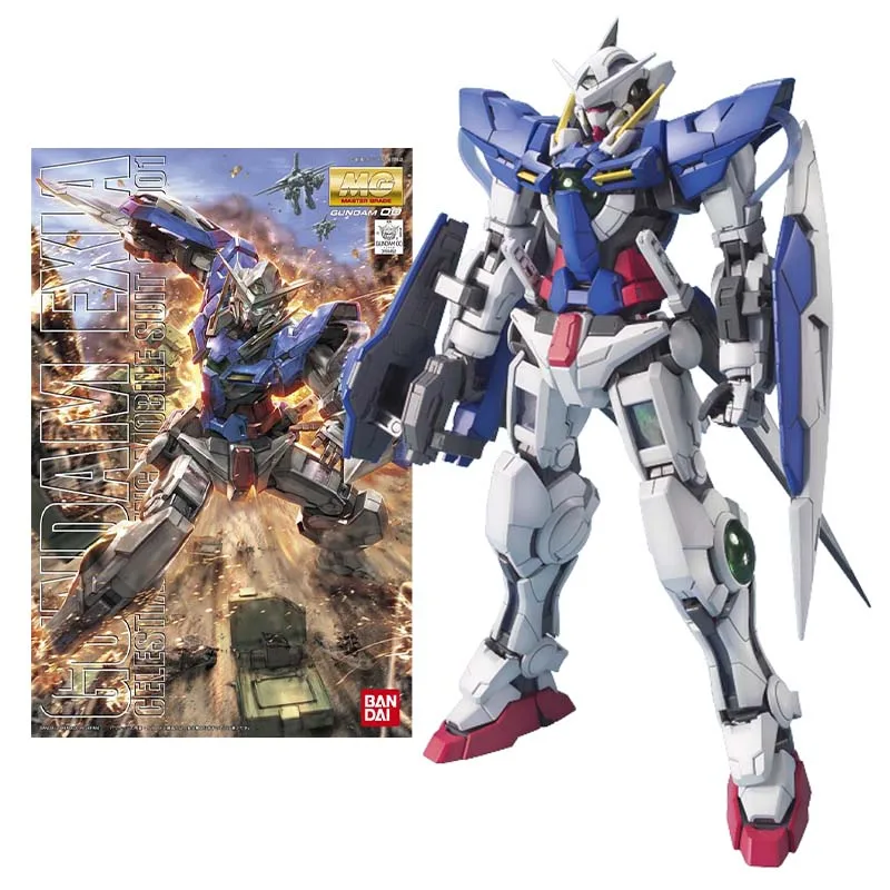 

Фигурка Bandai Gundam, модель комплекта, аниме-фигурки MG 1/100 Exia, мобильный костюм Gunpla, экшн-фигурки, игрушки для подарков для мальчиков