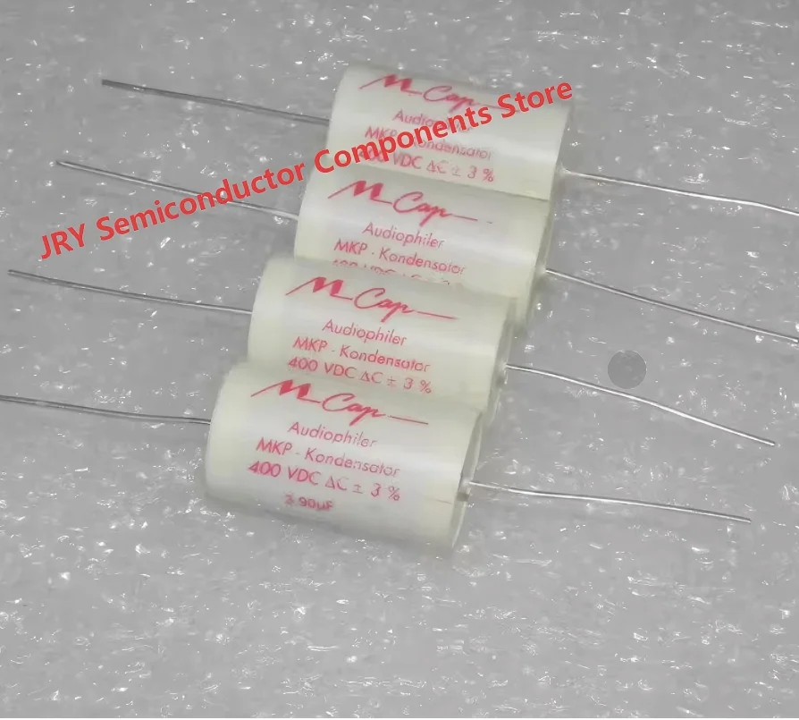 Mundorf M-cap 400v 3.9uf 400VDC MKP Audio Coupling Capacitor. Dimensions: 18*34mm.