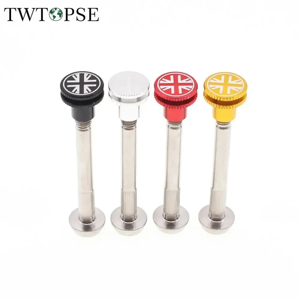 TWTOPSE British Flag Titanium Bicycle Rear Shock Bolt For Brompton Folding Bike 11g Suspension Screw Alloy Nut For 3sixty Parts