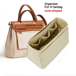 Organizador de colores personalizado para H Herbag PM 31 MM 39 bolsas de inserción, bolso de maquillaje para organizar, bolso de mano para mujer, forro cosmético para mantener el moldeador