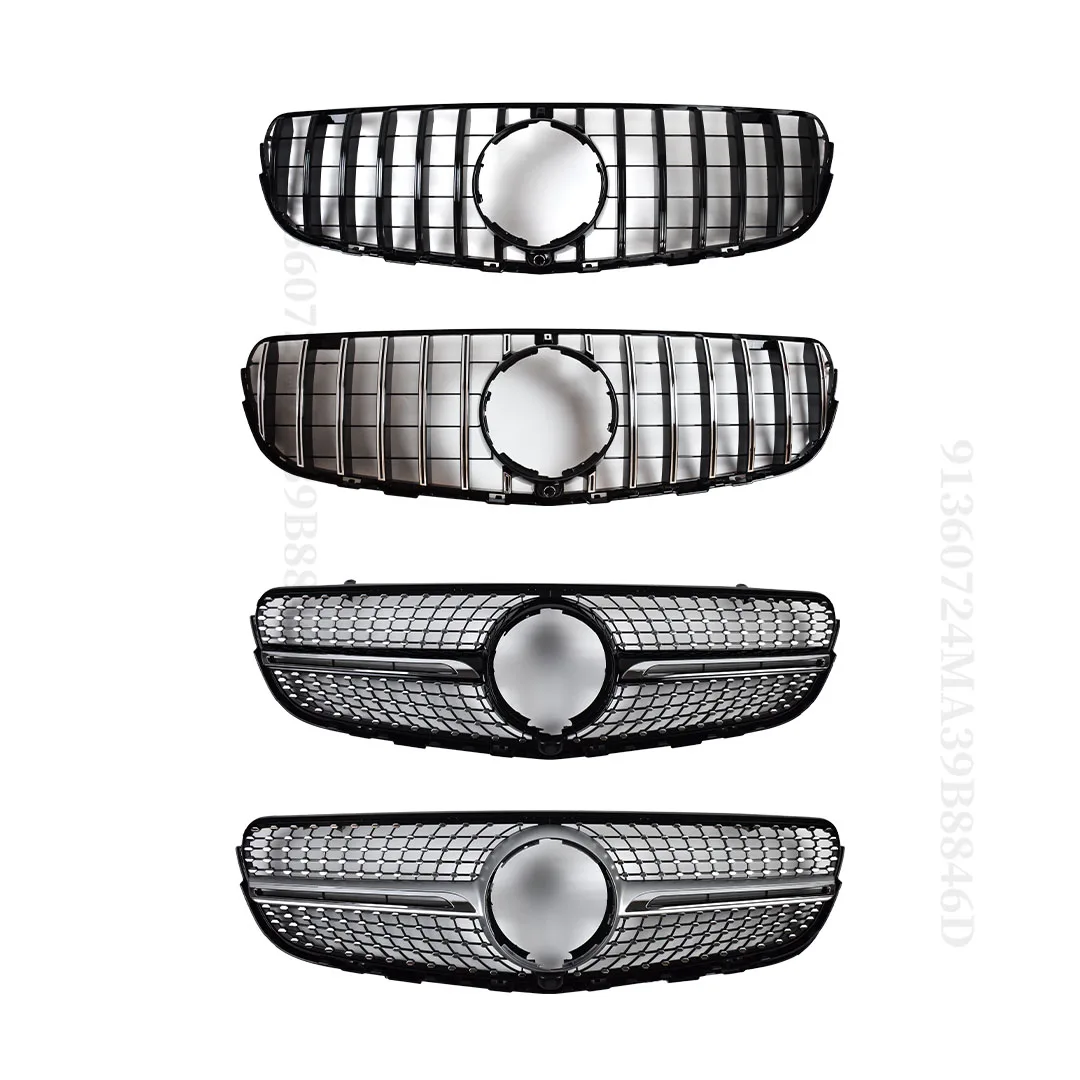 Front Radiator Grid Bumper Grille Inlet Grill For Mercedes C253 X253 Benz GLC Coupe 2015-2023 Middle Mesh Tuning