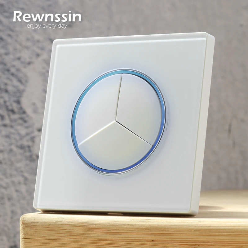 LED Large Aperture Light Switches 1 2 3 4 Gang 1 2 Way Push Button ON OFF Tempered Glass Panel Data HDMI USB Charger EU Socket