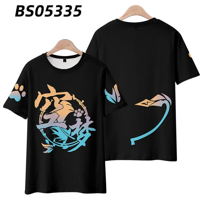 

Honkai Impact 3 Pardofelis SP Style 3D Printing T-shirt Summer Fashion Round Neck Short Sleeve Popular Game Streetwear Plus Size