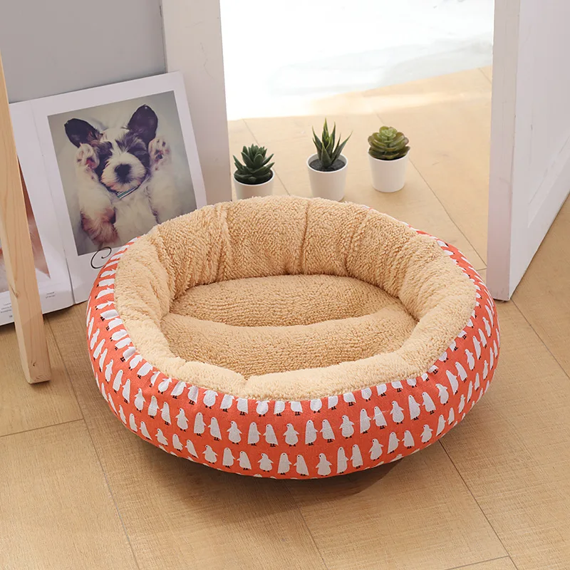 

Winter dog and cat nest mat, warm and thick, winter insulation, open crystal super soft PP sponge mat, yellow color