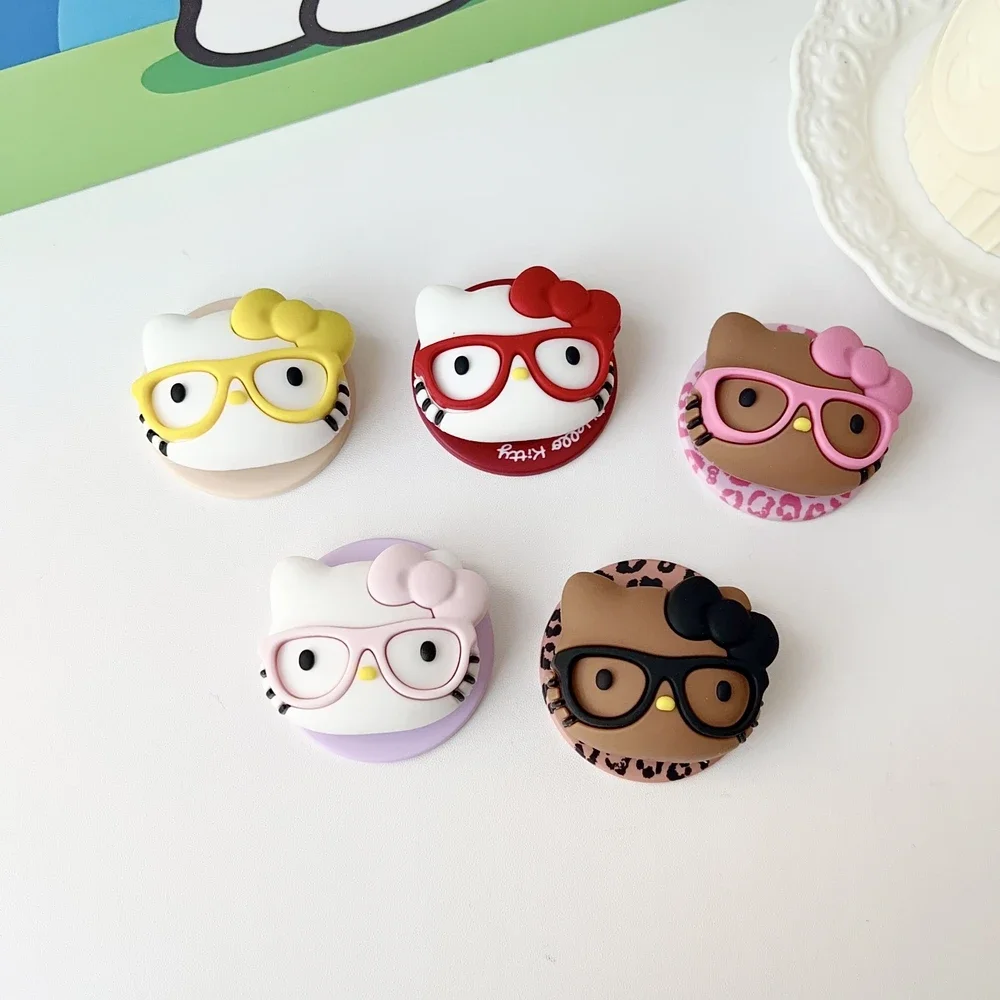 Магнитный держатель Grip Tok Griptok, милый мультяшный Sanrio Hello Kitty, подставка для телефона, поддержка iPhone Samsung Magsafe Smart Tok