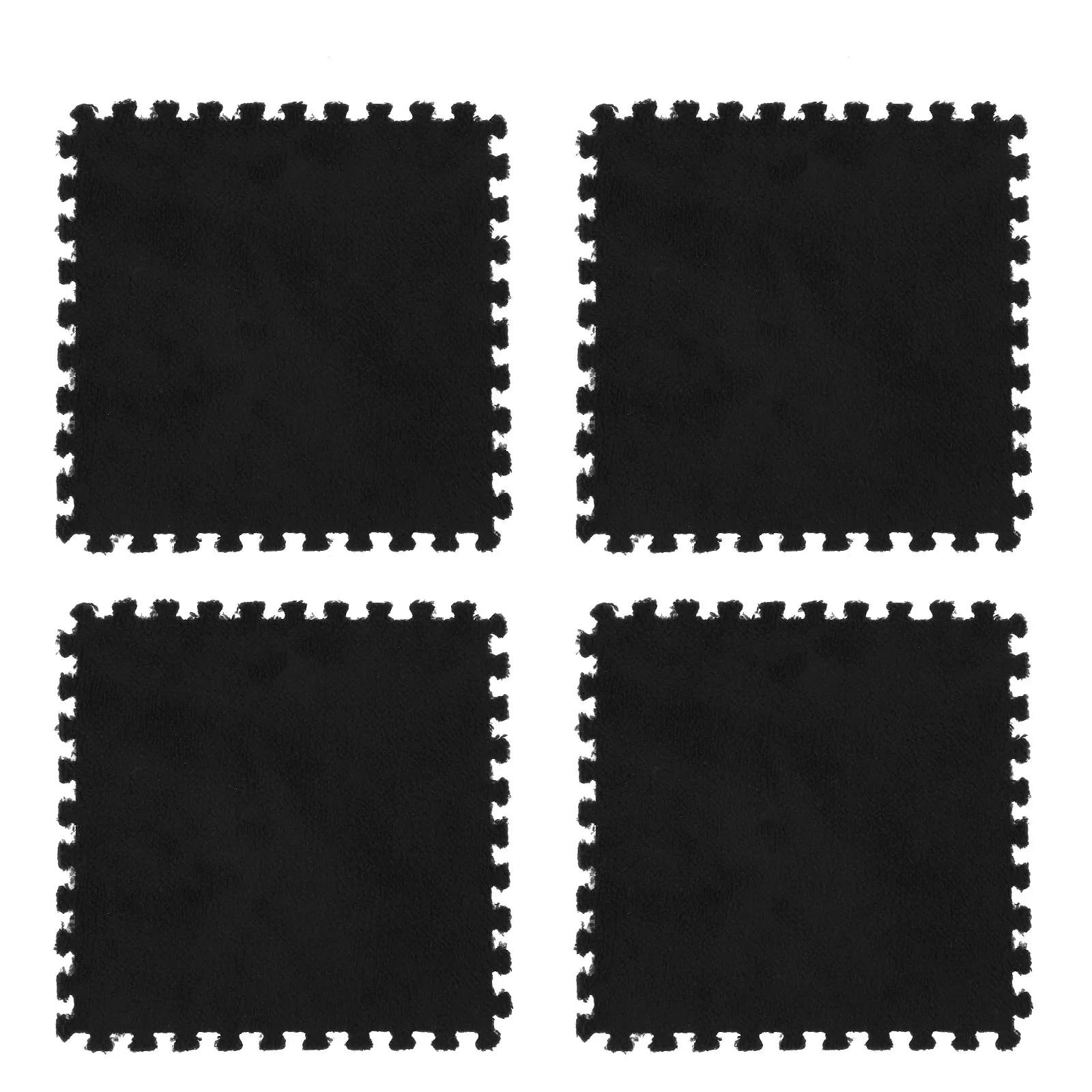 4 個ソフトぬいぐるみ子供ラグプレイマットパズルカーペット暖かいプレイマットエクササイズタイルフロアカーペット装飾マット滑り止めと耐衝撃