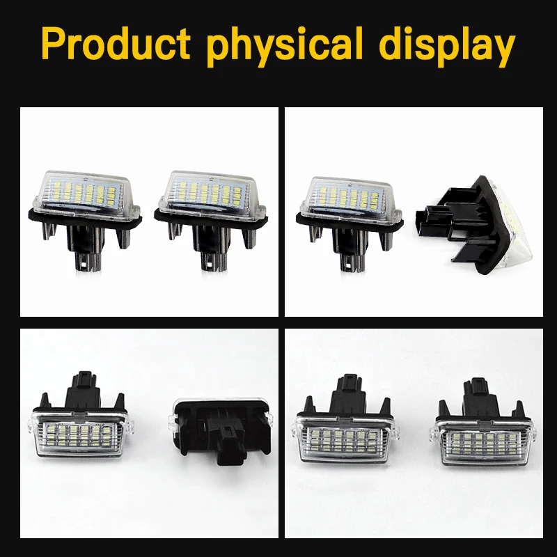 2 قطعة Canbus الأبيض Led لوحة رقم الترخيص لتويوتا كامري Acv51 ، Asv50 (آسيا) (الجيل السابع) 2011.12-up كورولا فيلدر 2012-2016 #4