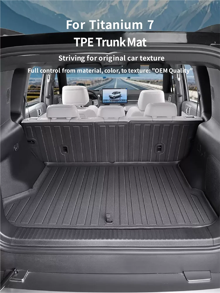For BYD Leopard 7 Titanium 7 2025 2026 Trunk Pad TPE Rear Trunk Pad Anti Dirty High Edge Waterproof Trunk Pad Accessories