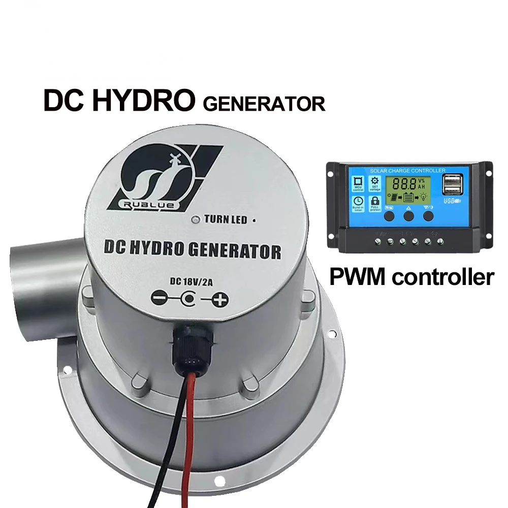 Imagem -06 - Gerador Hidráulico de Turbina de Água tipo 18v Gerador Hidrelétrico Pequeno Doméstico ao ar Livre dc Permanent Magnet Brushless