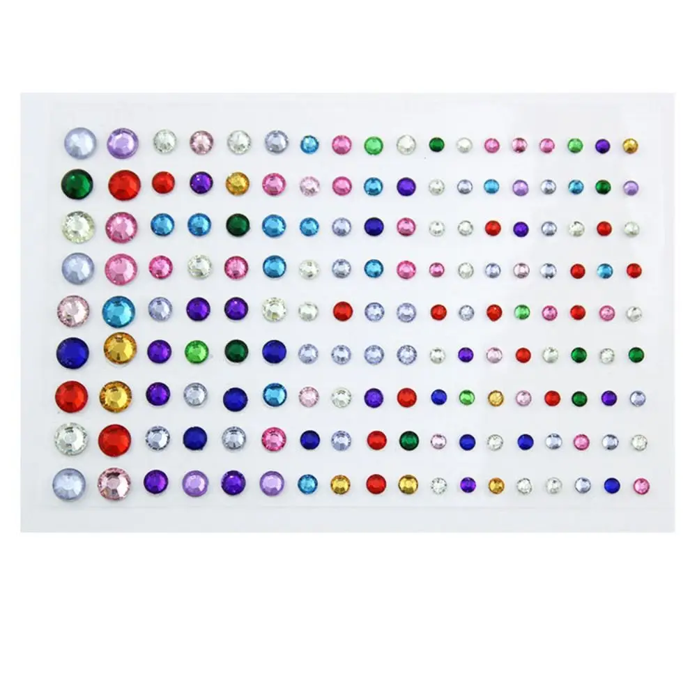 

Tools Pearls 3D Nail Art Decoration Eyeliner Diamond Decals Face Rhinestone Stickers Face Tattoo Stickers Body Colored Diamonds