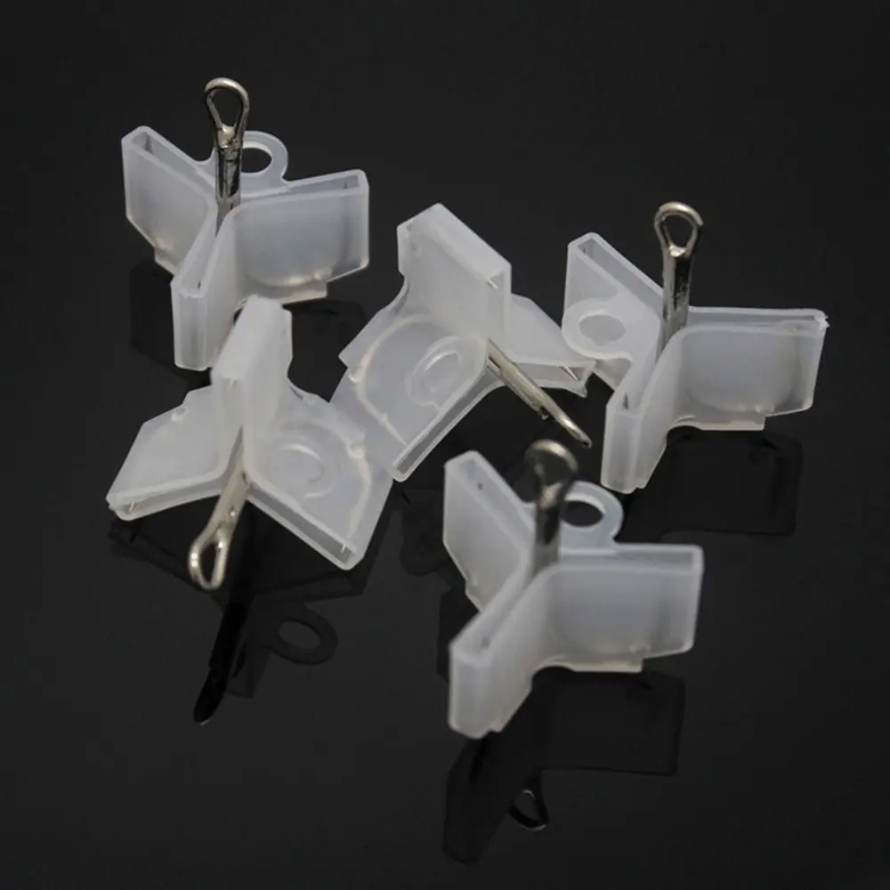 

50PCS Fishing Lures Holders Treble Hook Protector Bonnets Light Weight Triple Hooks Covers Caps Sheath Cover Plastic
