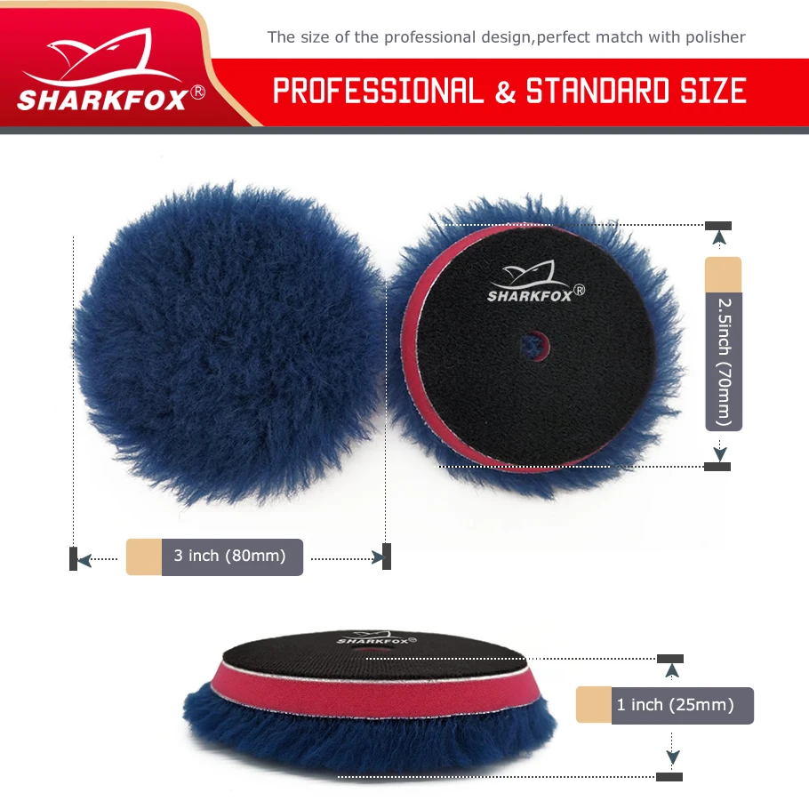 3Inch 2Pcs/lots Polishing Kit Polishing Pad Car Waxing Sponge Disk Wool Wheel Auto Paint Care Polisher Pads for Car Polisher