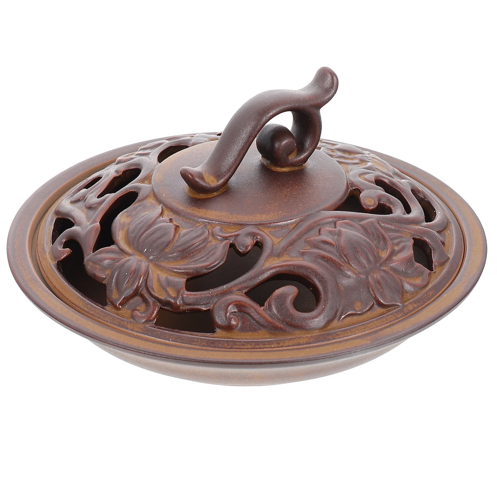 

ULDIGI Ceramic Incense Burner Waterfall Tabletop Decor Glazed Home Aromatherapy Ornament Coil Holder Modern Art Piece