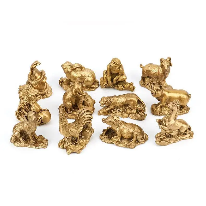 Copper zodiac wholesale trumpet rat bull tiger rabbit dragon snake horse sheep monkey chicken dog pig