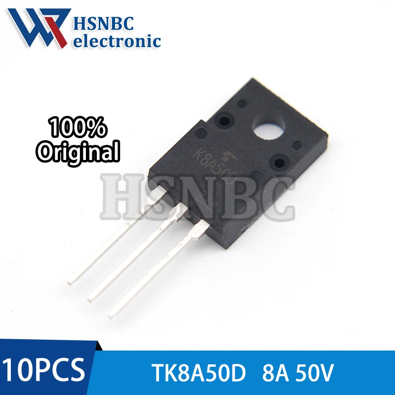 

10PCS TK8A50D K8A50D TO-220F 8A 500V N-Channel Power MOSFET Transistor 100% New Original