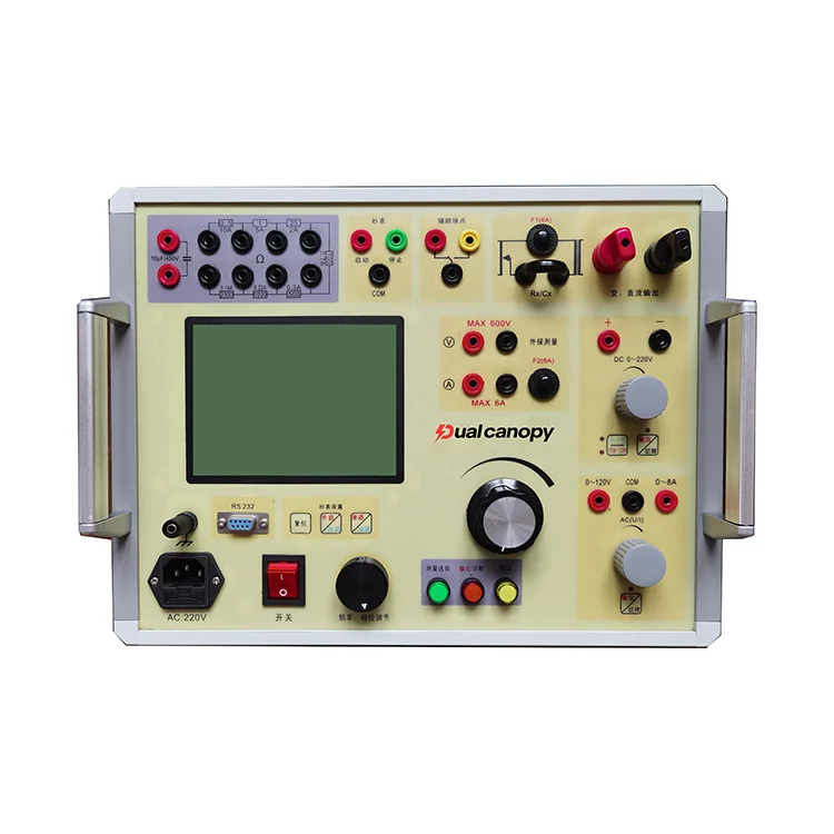 Dualcanopy Single Phase protection Relay test Set Mico protection Relay Tester Portable Electric protection Relay Tester Price