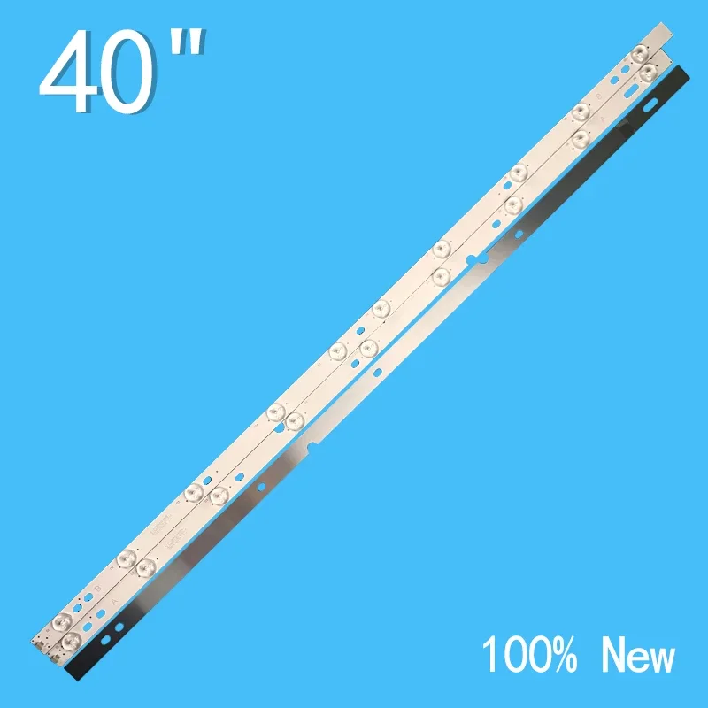 Tira de retroiluminação LED para ERISSON 40LES73 40LES69Sp-led40 JL. D4091235-01AS-C E465853 IC-A-SKA40D455A, 3 peças, 768mm