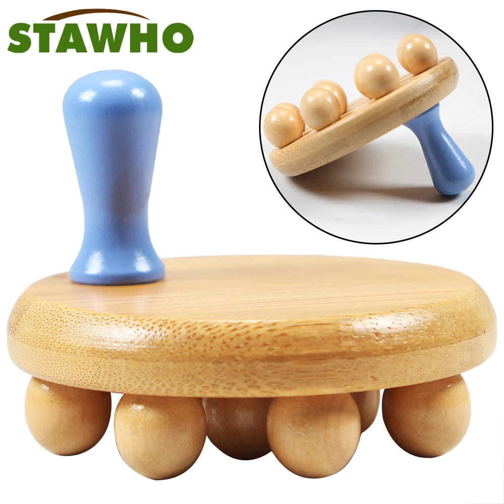 

1Pcs Wooden Mushroom Massager Body Wood Therapy Massage Tool, Anti Cellulite,MaderoterapiaLymphatic Drainage,Muscle Pain Relief