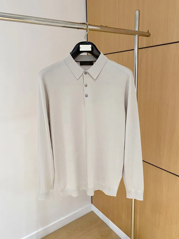 

Трикотажная рубашка поло с лацканами в стиле Old Money LP 25aw