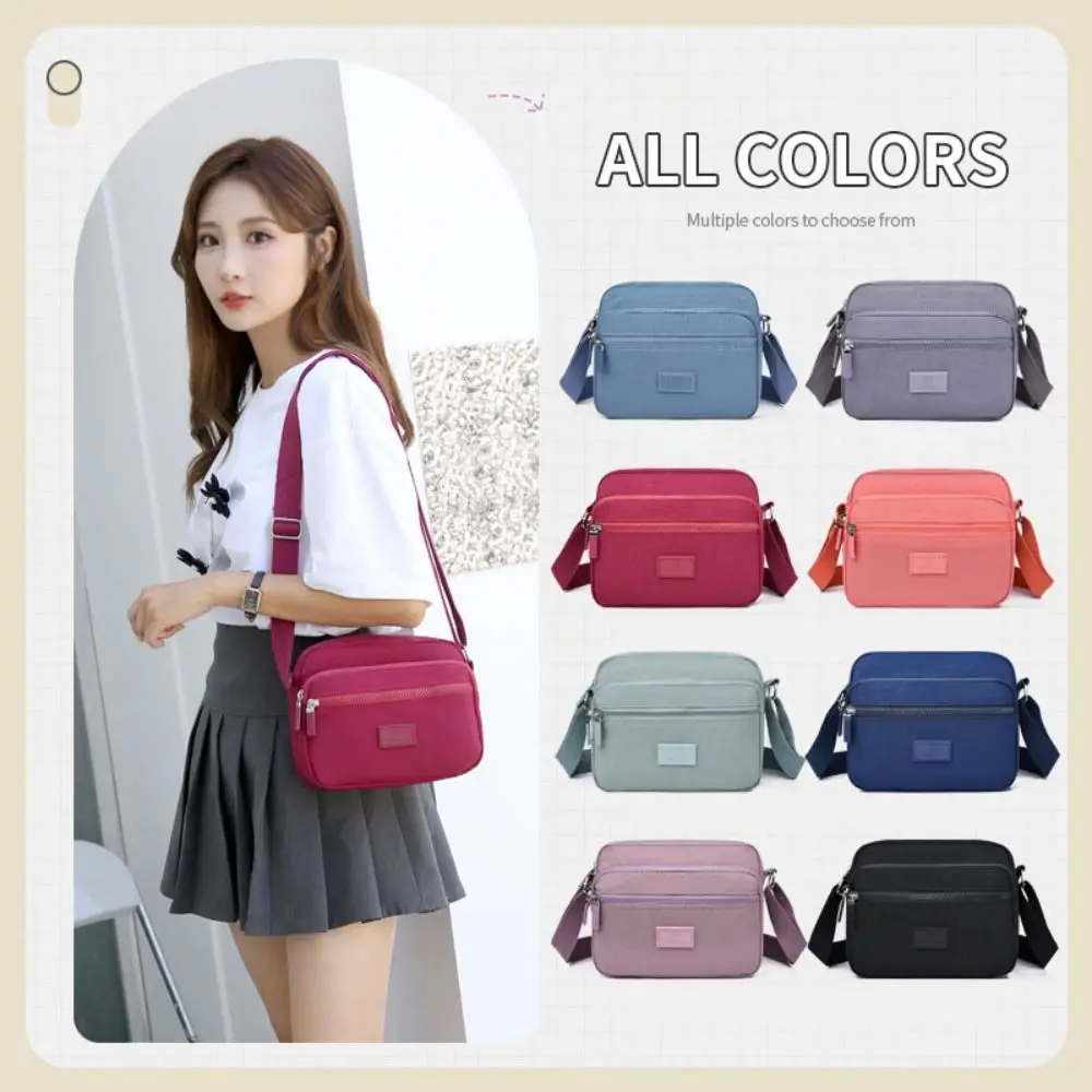 Korean Style Women Crossbody Bag Large Capacity Shoulder Bags for Girls Multifunctional Outdoor Lightweight Travel Bags