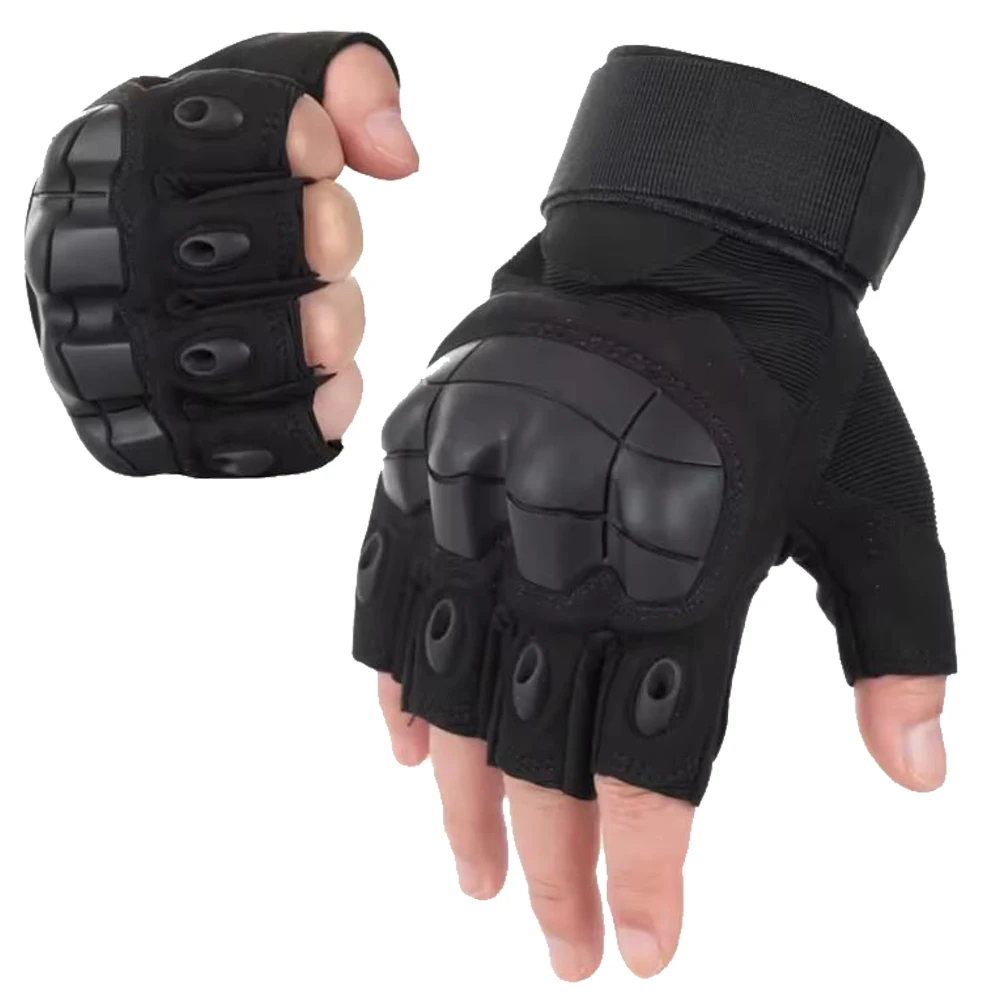 AliExpress NONE Cycling Tactical Gloves Men Women Half Finger Soft Shell Gloves Spring Summer Training Combat Protection Motorcycle Gloves