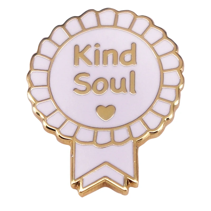 

A2580 эмалированные булавки с душой, напоминание о психическом здоровье, медаль, значок на лацкан, брошь, украшение для одежды, шляпы, подарок