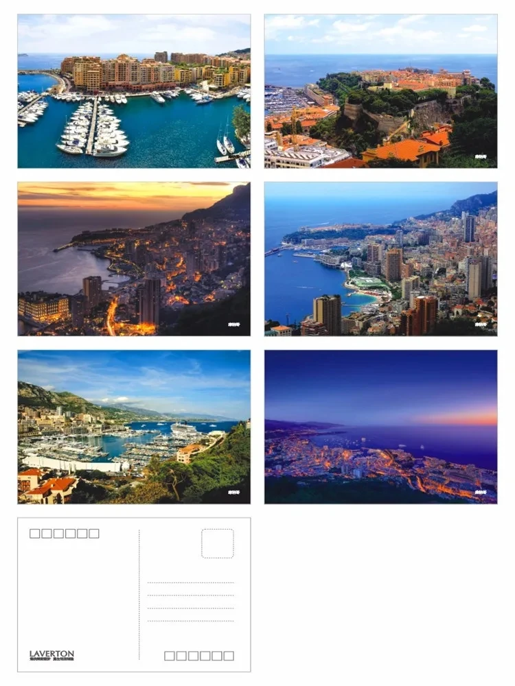 6 Blatt Reise Landschaft Serie Postkarten Geschenk Wunsch Gier dekorative Karten nehmen Sie eine Reise nach London Provence Paris Sydney Venedig – Detail 21