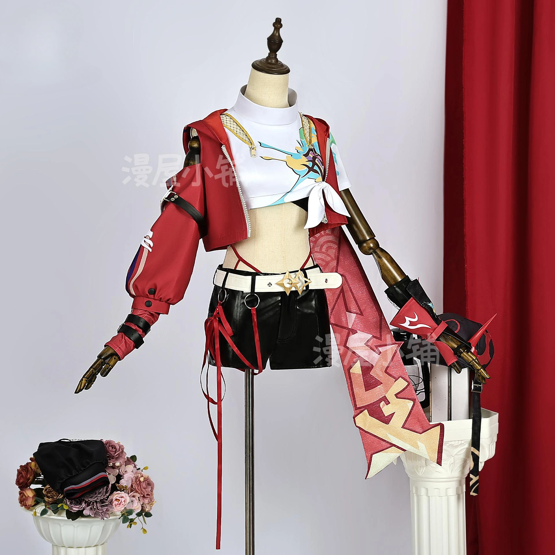 Game Honkai: Star Rail Rappa Cosplay Costume Wig Battle Uniform Hat Belt Props Halloween Convention Christmas Role-Play Costumes