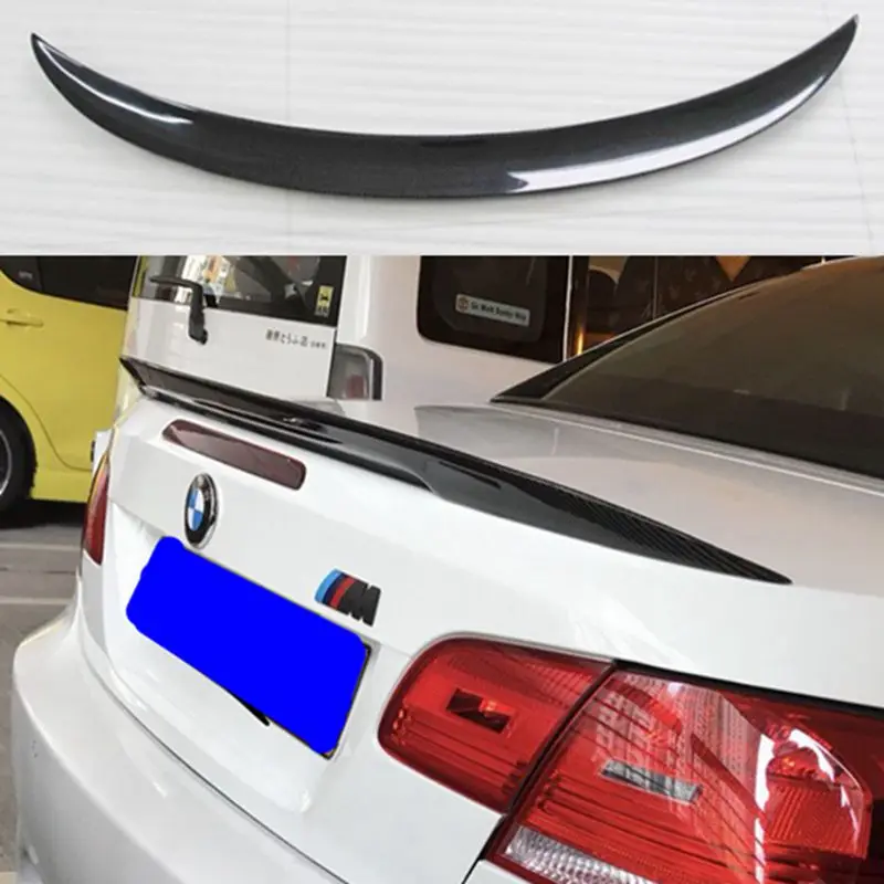 For BMW E92 3 Series 2 Door E92 M3  carbon fiber / FRP Spoiler  P Style 2005 - 2012