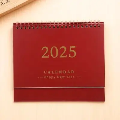 

Английский настольный 2024-2025 портативный легкий невыцветающий настольный календарь для офиса и дома декоративный стоячий календарь