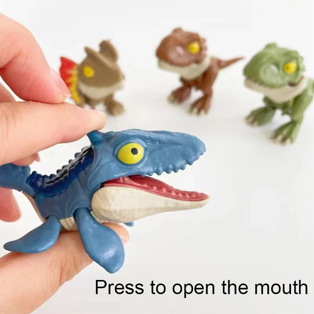 5/6/8PCSCute Finger Dinosaurs Set - Multiple Play Ways & Styles, Realistic Simulation for Childrens Creative Fun and Education image 2