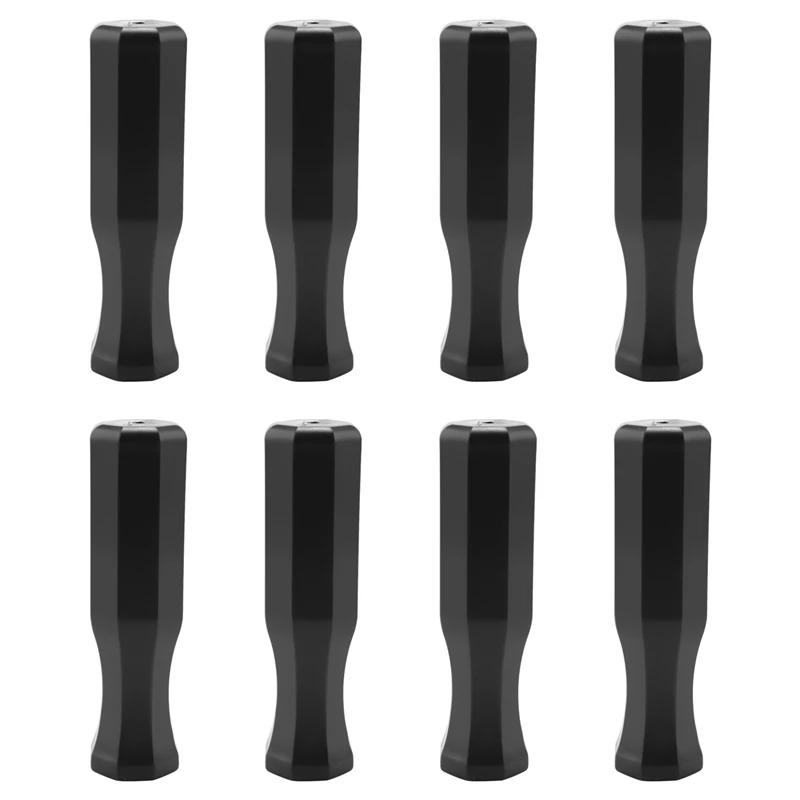 Table Football Machine Accessories Foosball Handle Grips Octagonal Plastic Handles For Standard Table Feet (8 Pack)