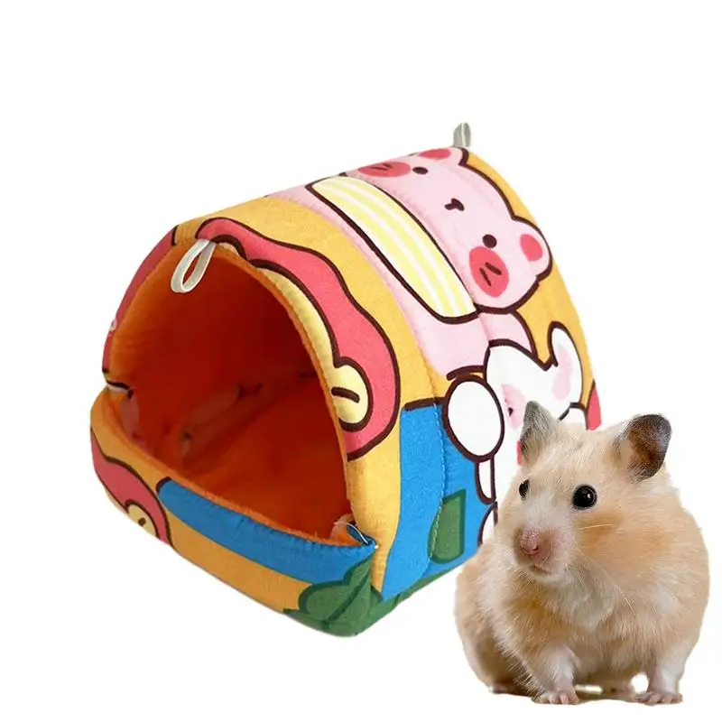 Hedgehog Bed Cave Hammock Bed Small Animals Pet Cave Hide House Hamster Warm Bed Chinchilla Bed Cave Cuddly Soft For Rabbits