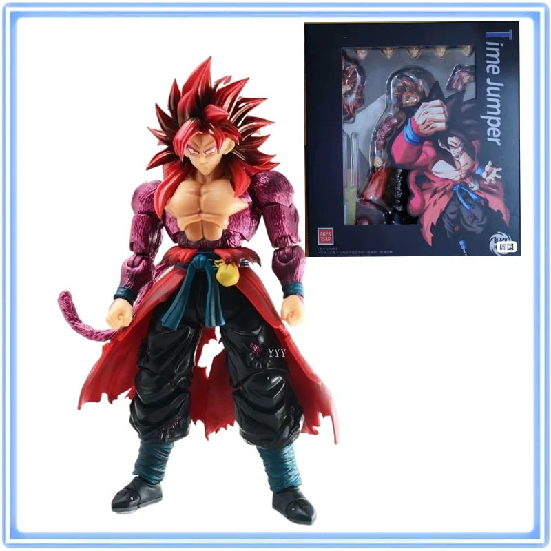 

Black Hole Toys Dragon Ball Figure Shf 4 Ssj4 Time Jumper Action Figures Acme Power Goku Super Saiyan Collectible Model