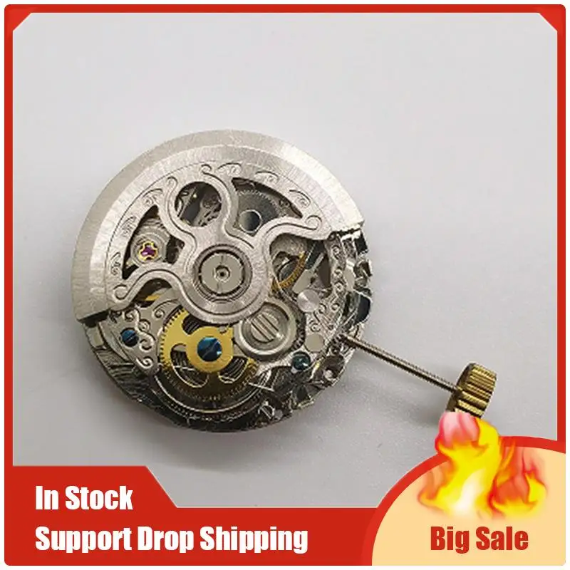 

2196 Automatic Mechanical Movement 6 Hands Watch Parts Watch Center Without Calendar Skeleton