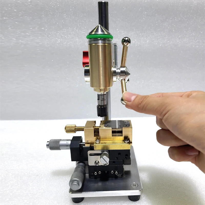 Mini Metal Bench Drill Model Adjustable Pressure Precision Watch Bench Drill Model Ornament Collection