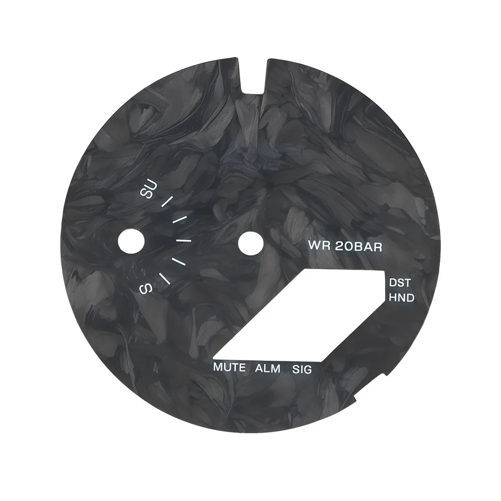 Esfera de reloj de fibra de carbono luminosa para Casio GA-2100 GA-2110, accesorio de modificación, disponible en negro, azul y verde.