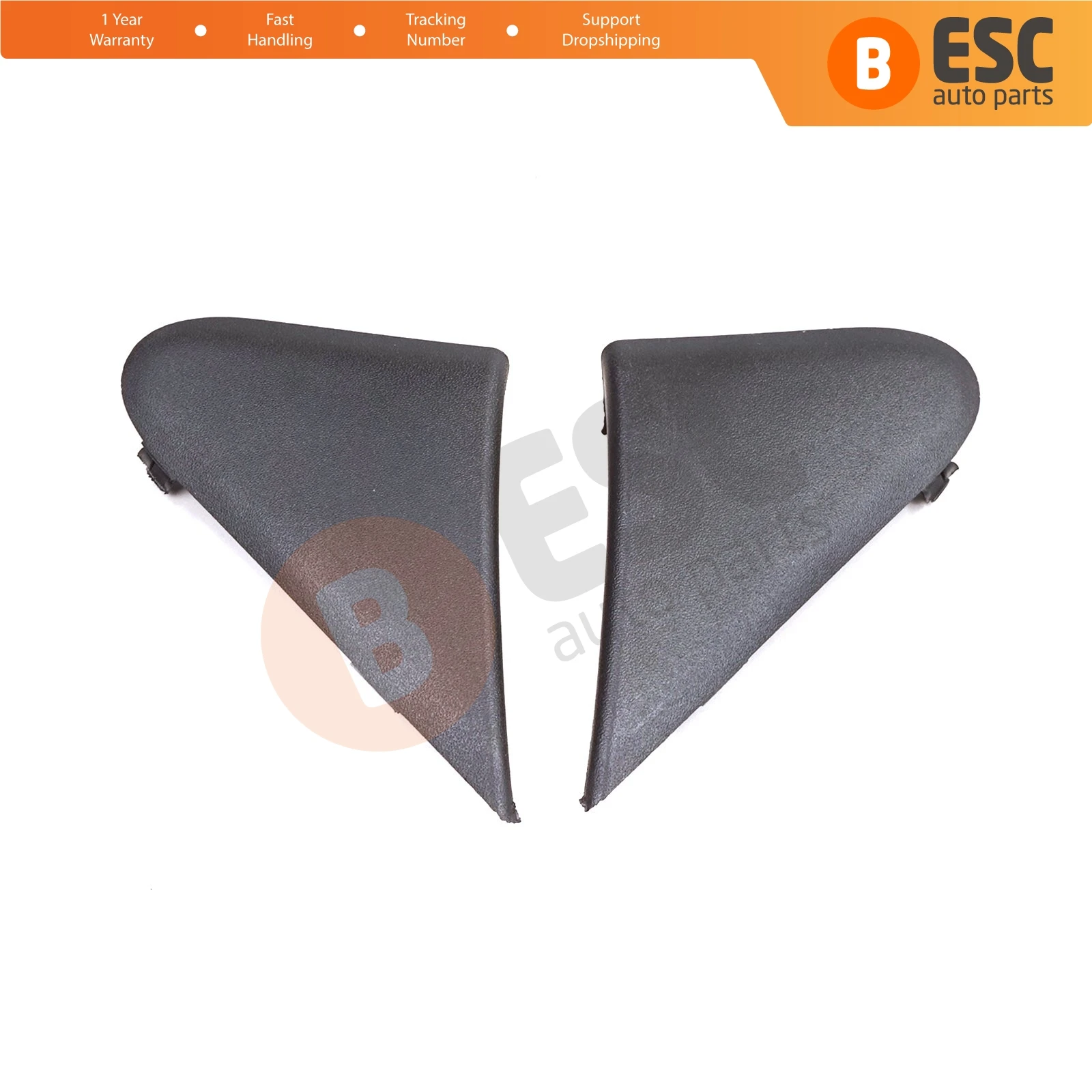 

BSP1134 Side Wing Exterior Mirror Triangle Corner Trim Plastic Cover Set for Renault Dacia Dokker Lodgy 638756739R 638743083R