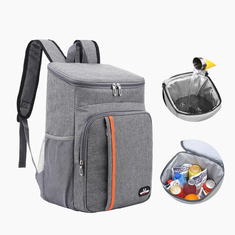 Mochila térmica grande de 20 litros, bolsa enfriadora gruesa, impermeable, aislante, para almuerzo, Picnic, paquete de hielo portátil, para alimentos frescos