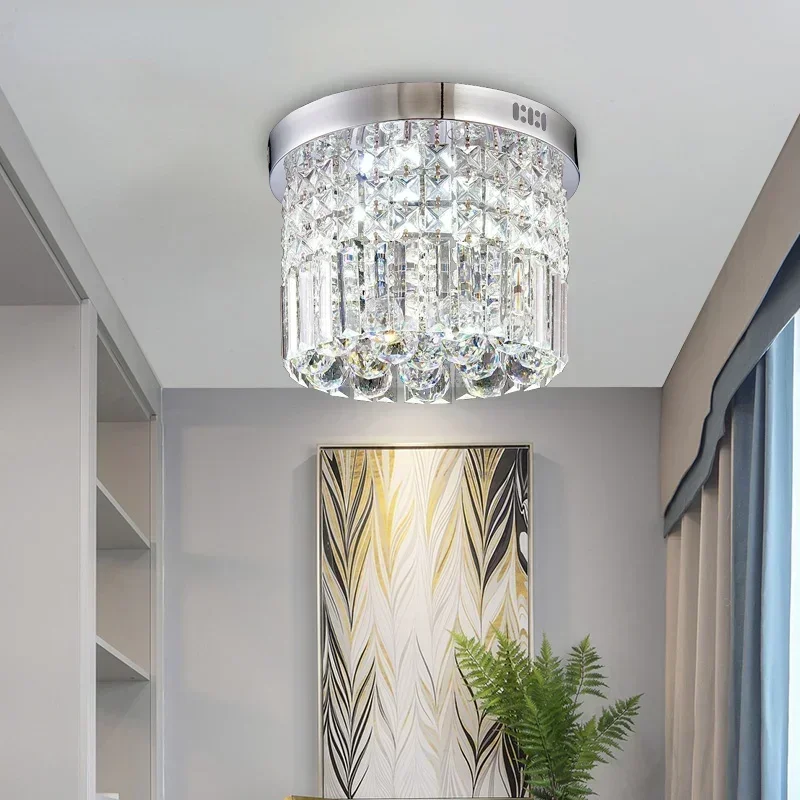 

Modern Crystal LED Ceiling light Fixture For Indoor Lamp lamparas de techo Surface Mounting Ceiling Lamp For Bedroom Dining Room