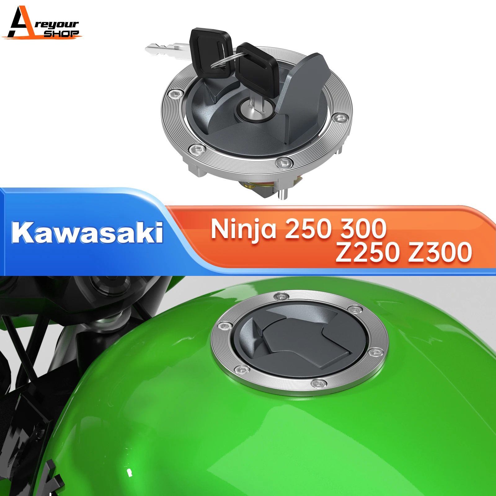 

Новая крышка бензобака для KAWASAKI NINJA EX 125 250 250R 300 51049-5009