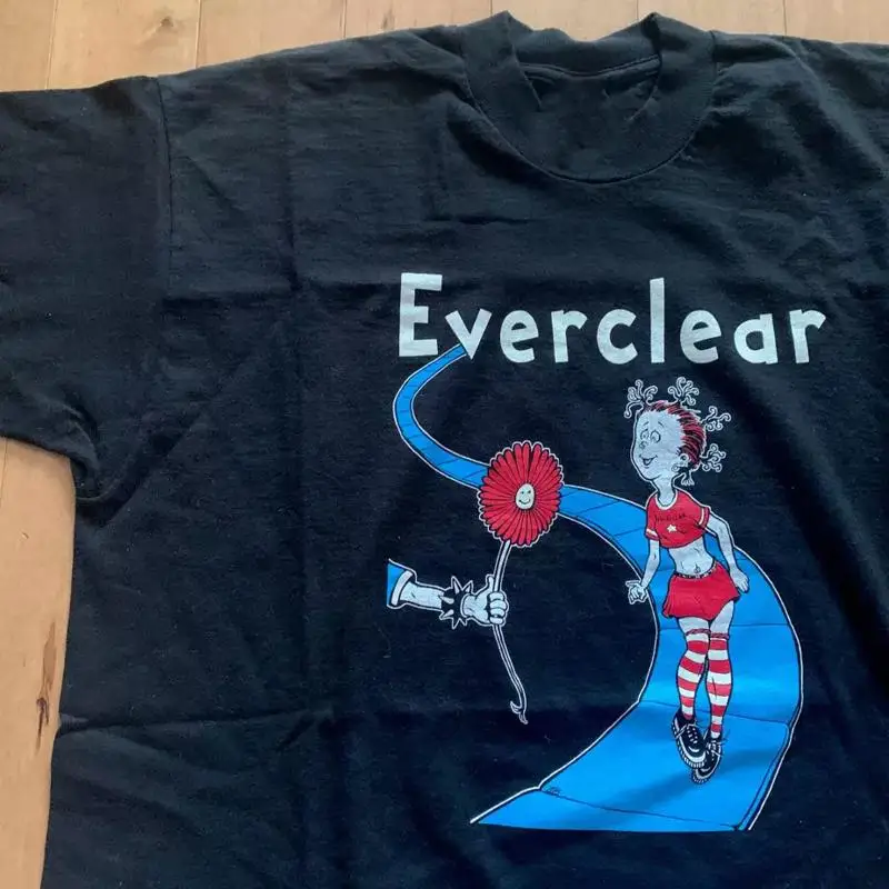 

Vtg Everclear Band Music Lover Heavy Cotton Black All Size T Shirt