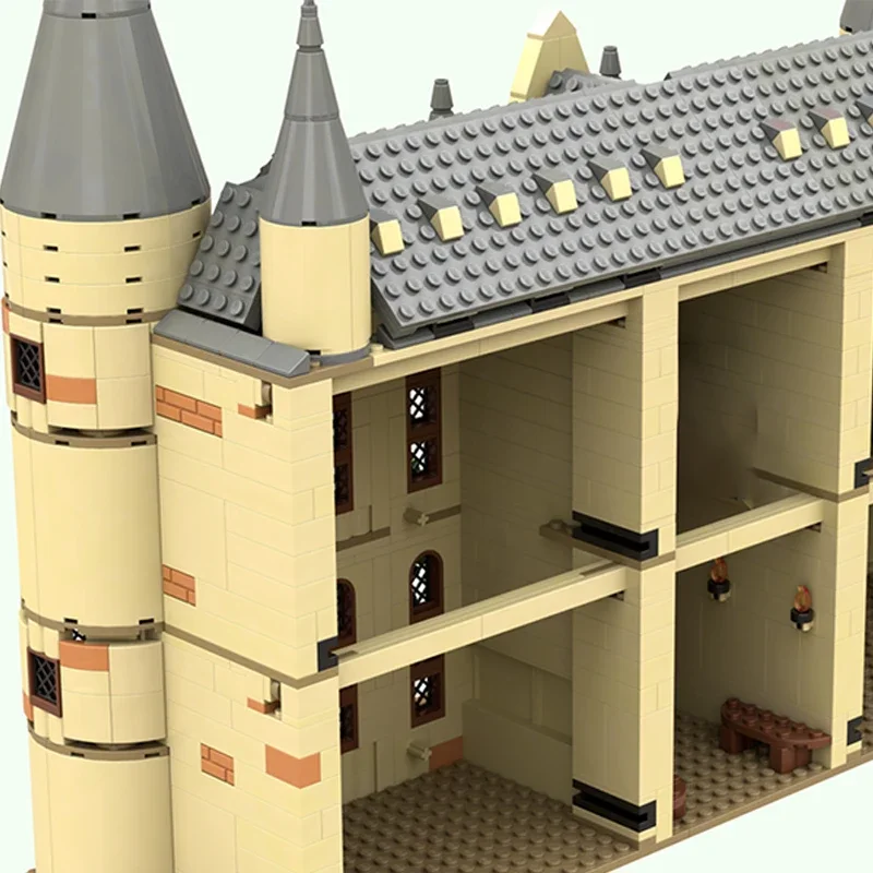 Tecnologia Blocchi modulari Modello di film magico Viaduct Castle Ingresso Regali Giocattoli di Natale Moc Mattoni da costruzione Set fai da te Assemblaggio