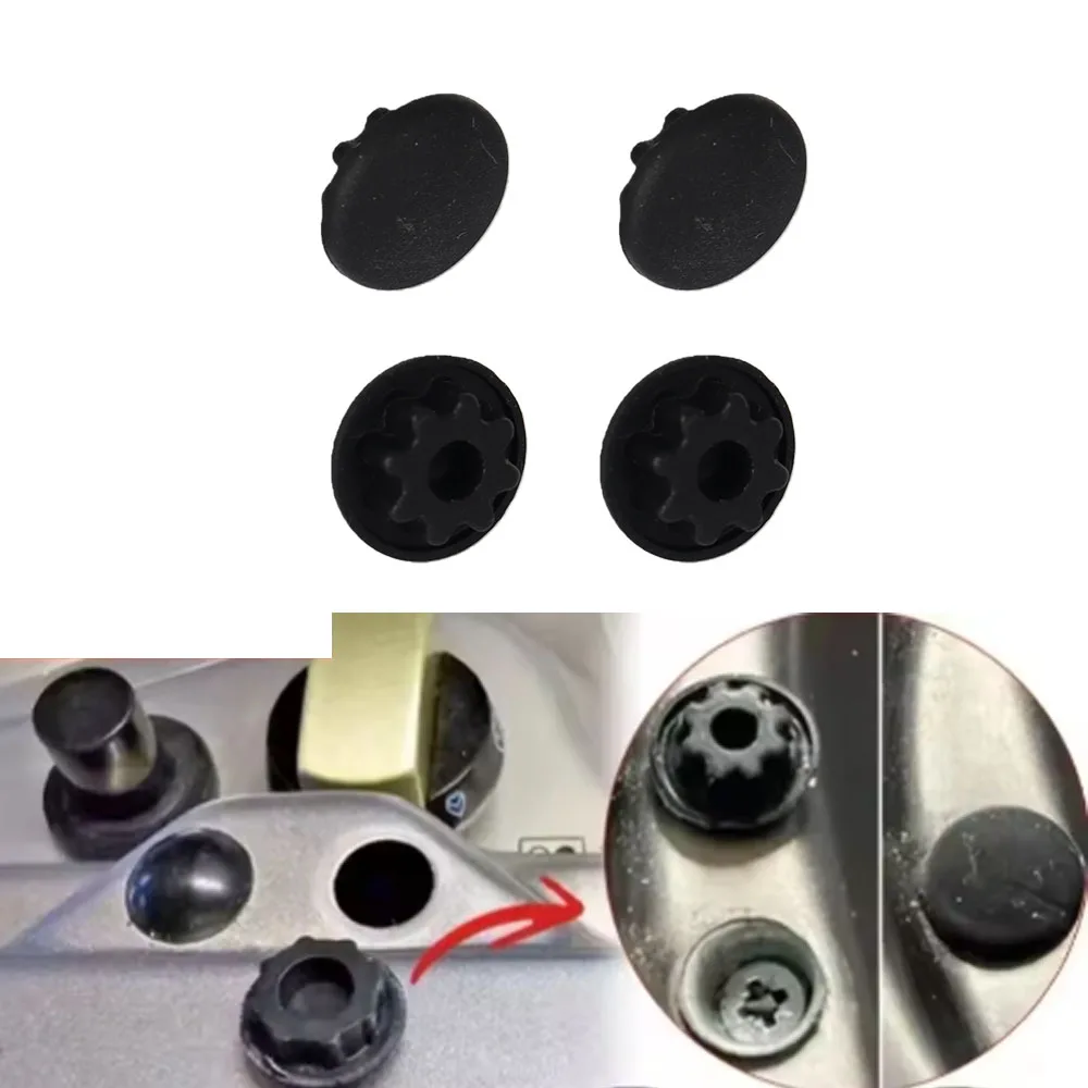 4pcs Caravan Screw Cap Covers Black Cog Sink Hob Cooker Durable for Smev Dometic Motorhome Camper RV Accessories Screw Cap